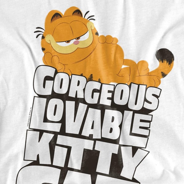 Garfield Movie Unisex Adult Lovable Kitty Cat T-Shirt