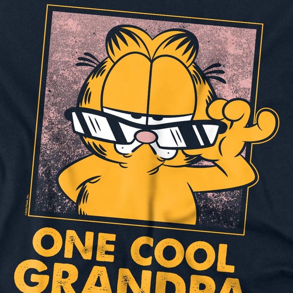Garfield Unisex Adult One Cool Grandpa Fathers Day T-Shirt