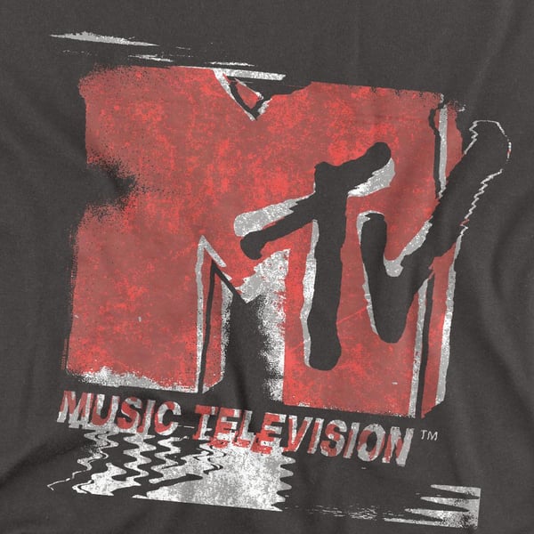MTV Unisex aikuisten haalistunut logopaita