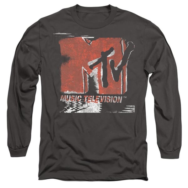 MTV Unisex Adult Washed Out Logo T-Shirt