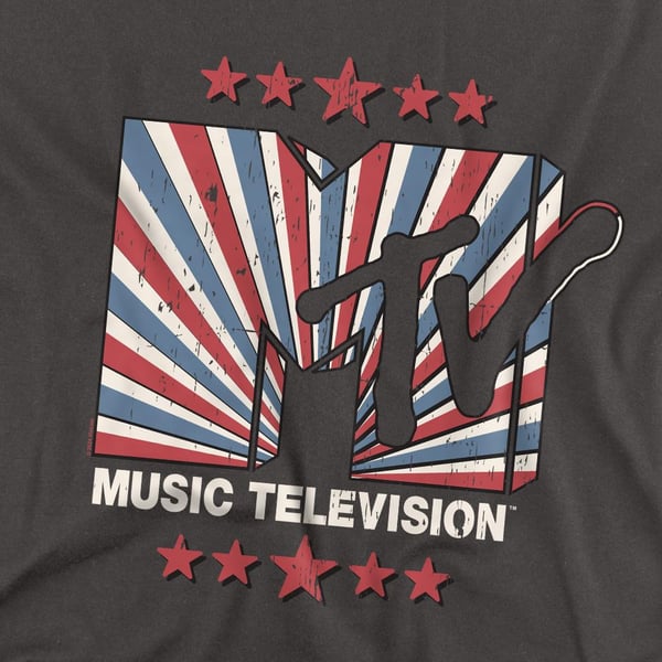 MTV Unisex Americana T-shirt til voksne