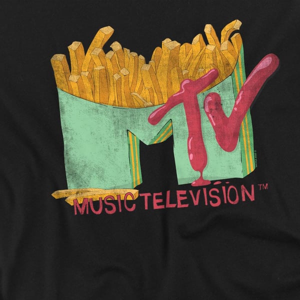 MTV Unisex Adult Fries T-Shirt