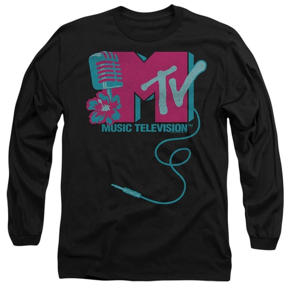 MTV Unisex Adult Microphone Logo T-Shirt