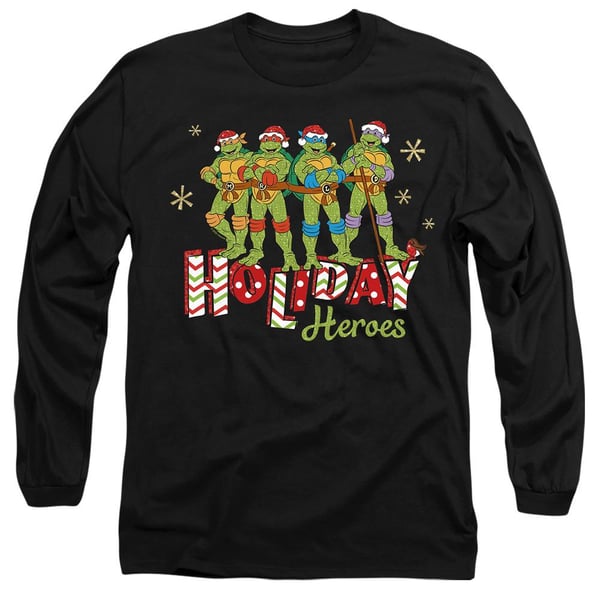 Teenage Mutant Ninja Turtles Unisex Adult Holiday Heroes Christmas T-Shirt