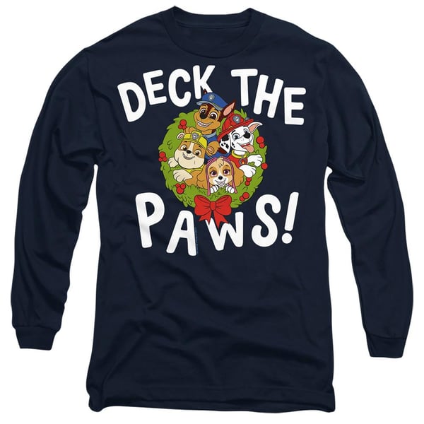Paw Patrol Unisex Adult Deck The Paws Christmas T-Shirt