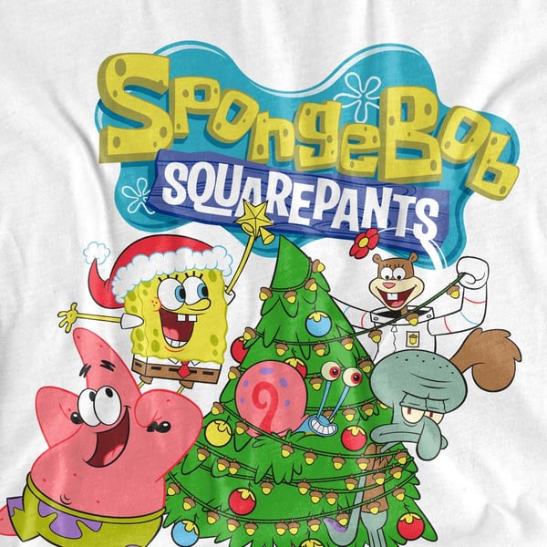 SpongeBob SquarePants Unisex Adult Christmas Tree T-Shirt