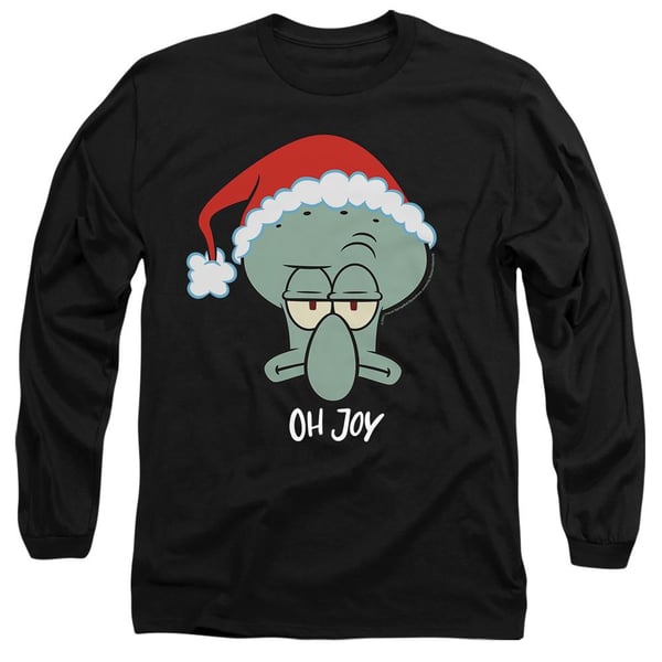 SpongeBob SquarePants Unisex Adult Joy Squidward Christmas T-Shirt