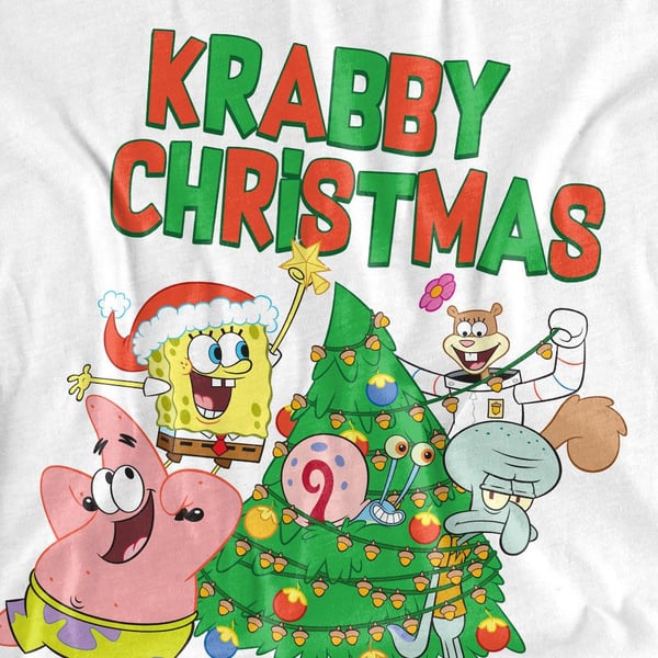 SpongeBob SquarePants Unisex Adult Decorating Christmas Tree T-Shirt