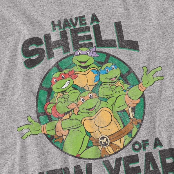 Teenage Mutant Ninja Turtles Unisex Adult Shell Of A New Year T-Shirt