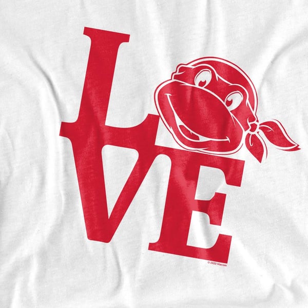 Teenage Mutant Ninja Turtles Unisex Adult Love Valentine`s Day T-Shirt