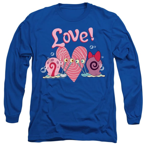 SpongeBob SquarePants Unisex Adult Valentine´s Love Gary & Snellie T-Shirt