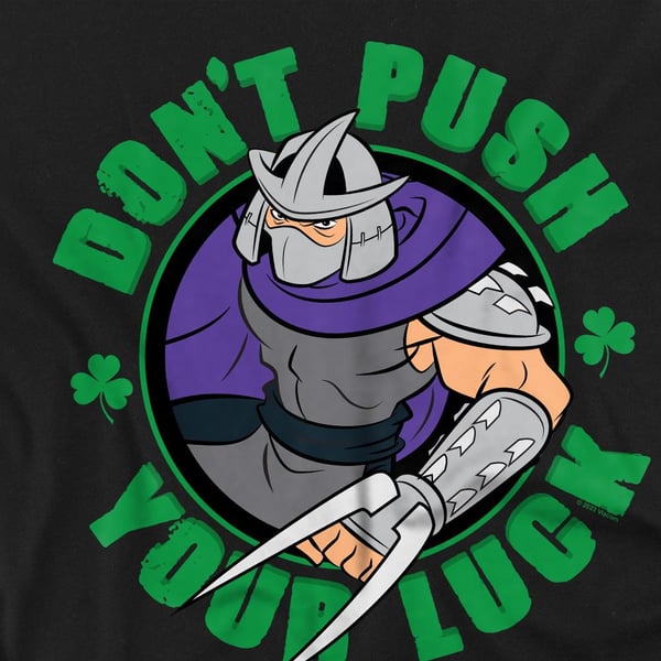 Teenage Mutant Ninja Turtles Unisex Adult Luck Shredder St Patricks Day T-Shirt