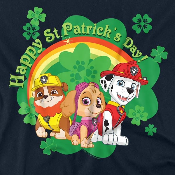 Paw Patrol Unisex Adult Team St Patricks Day T-Shirt