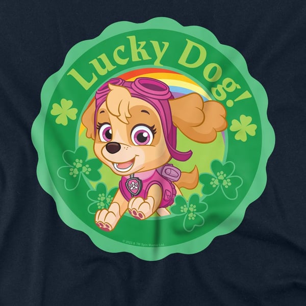 Paw Patrol Unisex Adult Lucky Dog St Patricks Day T-Shirt