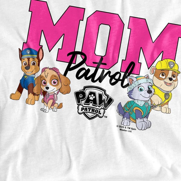 Paw Patrol Unisex Adult Mom Patrol Mothers Day T-Shirt