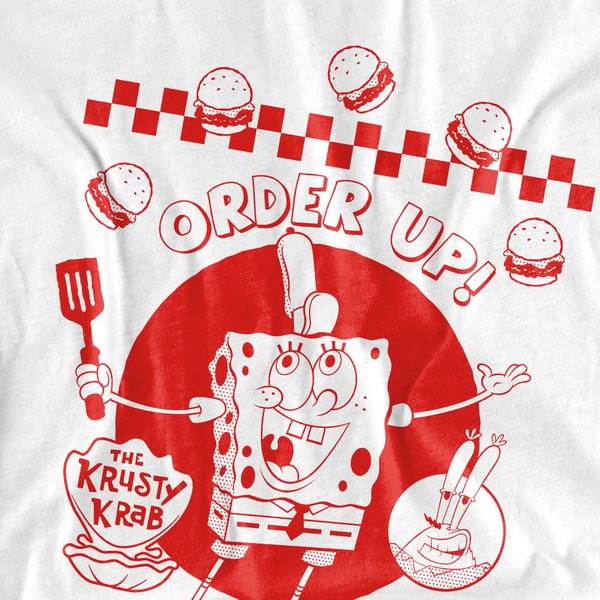 SpongeBob SquarePants Unisex Adult Order Up! T-Shirt