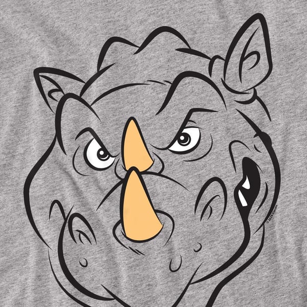Teenage Mutant Ninja Turtles Unisex Adult Rocksteady Face T-Shirt