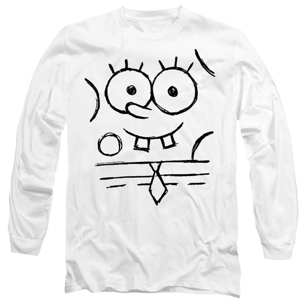 SpongeBob SquarePants Unisex Adult Sketch Smile T-Shirt