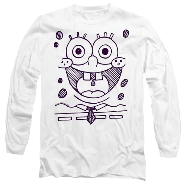 SpongeBob SquarePants Unisex Adult Grin Felt Pen T-Shirt