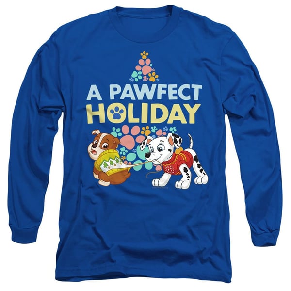 Paw Patrol Unisex Adult A Pawfect Holiday Rubble & Marshall Christmas T-Shirt