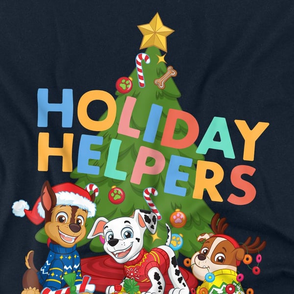 Paw Patrol Unisex Adult Holiday Helpers Christmas T-Shirt