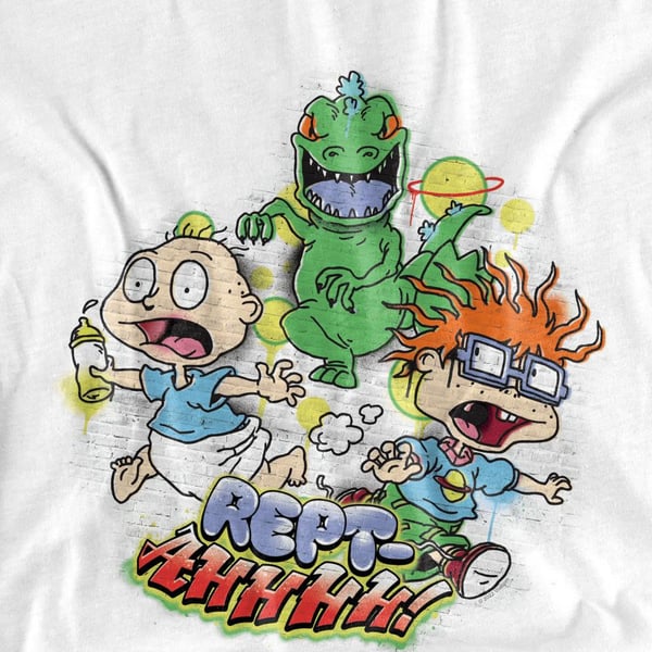 Rugrats Unisex Adult Rept-Ahhhhh! Tommy & Chucky T-Shirt