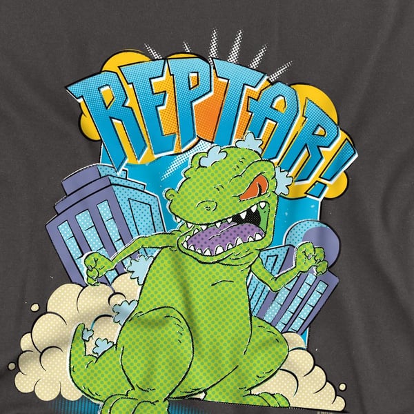 Rugrats Unisex Adult Stomp Reptar T-Shirt