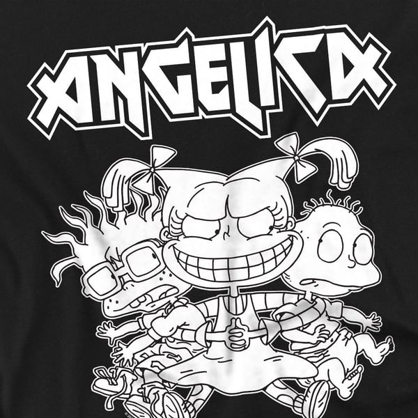 Rugrats Unisex Adult Angelica Pickles Rocks T-Shirt