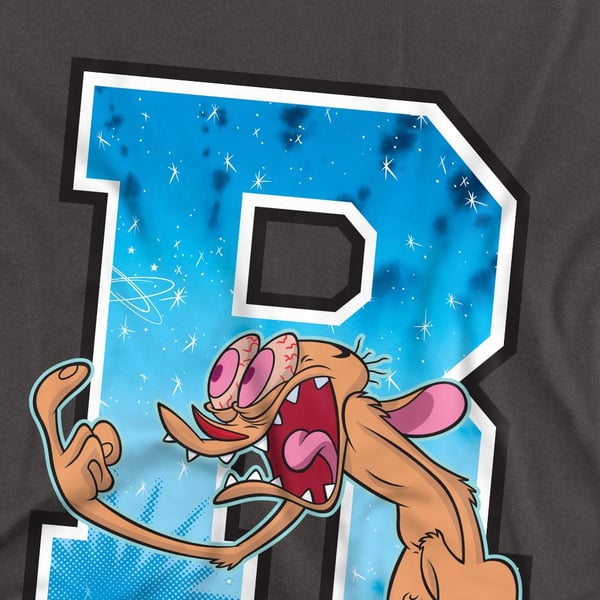 Ren & Stimpy Unisex Adult R Is For Ren T-Shirt