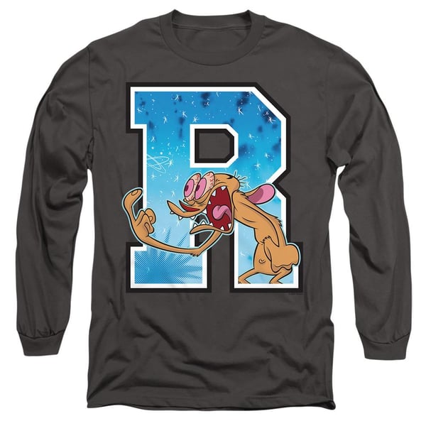 Ren & Stimpy Unisex Adult R Is For Ren T-Shirt