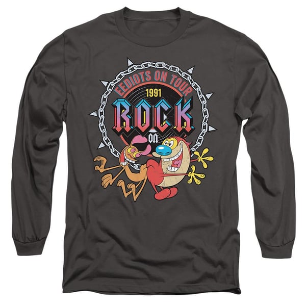Ren & Stimpy Unisex Adult Eediots On Tour T-Shirt