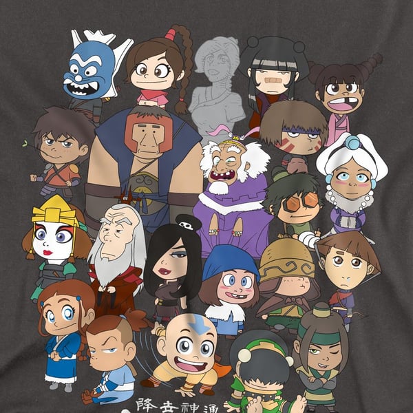 Avatar: The Last Airbender Unisex Adult Chibi Group T-Shirt