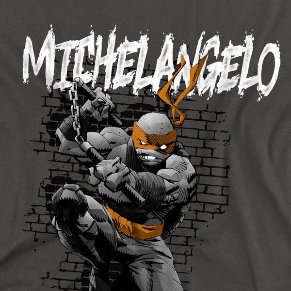 Teenage Mutant Ninja Turtles Unisex Adult Michelangelo T-Shirt