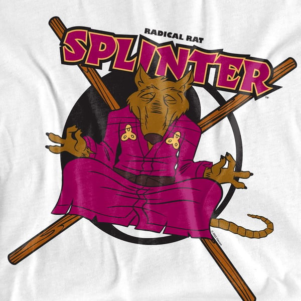 Teenage Mutant Ninja Turtles Unisex Adult Radical Rat Splinter T-Shirt