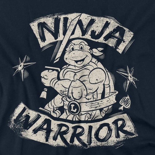 Teenage Mutant Ninja Turtles Unisex Adult Ninja Warrior T-Shirt