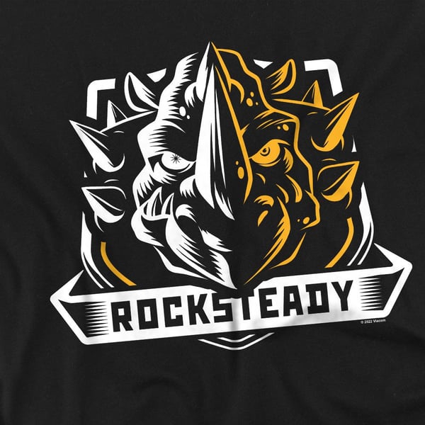 Teenage Mutant Ninja Turtles Unisex Adult Rocksteady T-Shirt