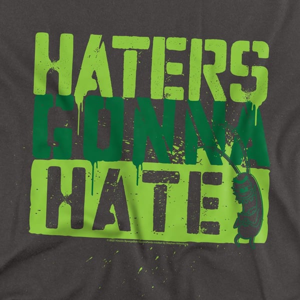 SpongeBob SquarePants Unisex Adult Haters Gonna Hate T-Shirt