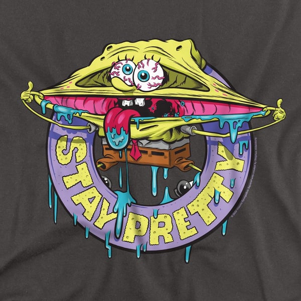 SpongeBob SquarePants Unisex Adult Stay Pretty T-Shirt
