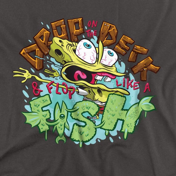 SpongeBob SquarePants Unisex Adult Drop And Flop T-Shirt