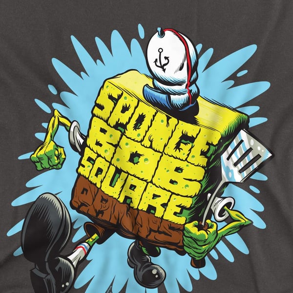 SpongeBob SquarePants Unisex Adult Letter T-Shirt