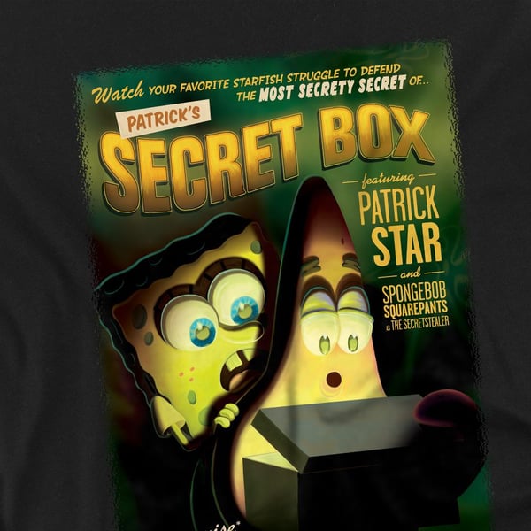 SpongeBob SquarePants Unisex Adult Patrick´s Secret Box T-Shirt