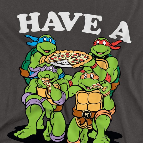 Teenage Mutant Ninja Turtles Unisex Adult Have A Slice Day T-Shirt