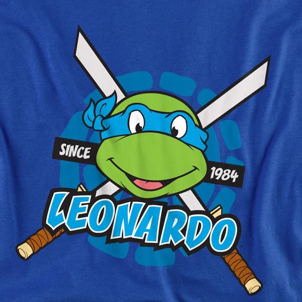 Teenage Mutant Ninja Turtles Unisex Adult Since 1984 Leonardo T-Shirt