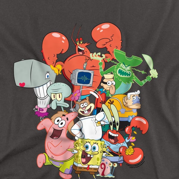 SpongeBob SquarePants Unisex Adult The Whole Gang T-Shirt
