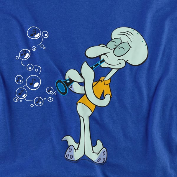 SpongeBob SquarePants Unisex Adult Squidward´s Clarinet T-Shirt