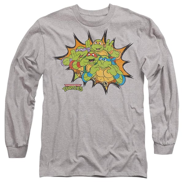 Teenage Mutant Ninja Turtles Unisex Adult Funny Face Turtles T-Shirt