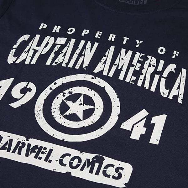 Marvel Herre Ejendom af Captain America T-Shirt