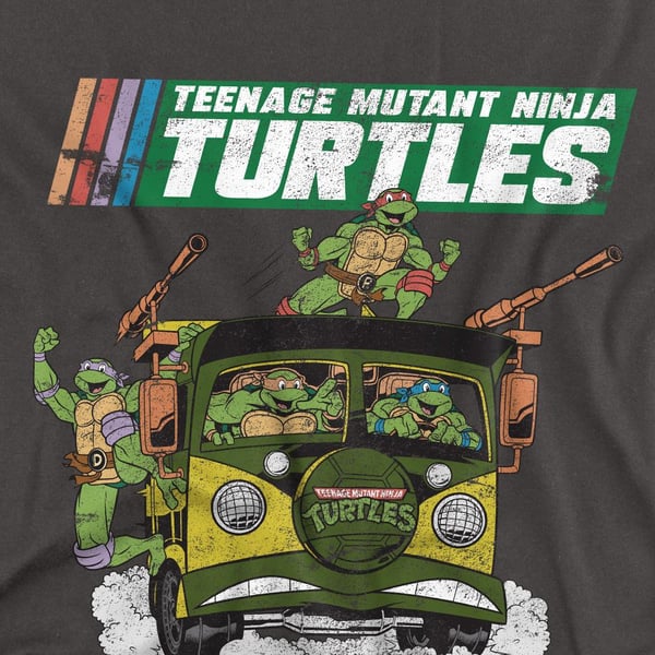 Teenage Mutant Ninja Turtles Unisex Adult Van T-Shirt
