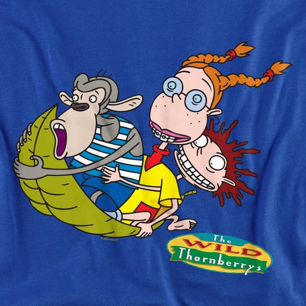 The Wild Thornberrys Unisex Adult On Leaf Eliza Darwin & Donny T-Shirt