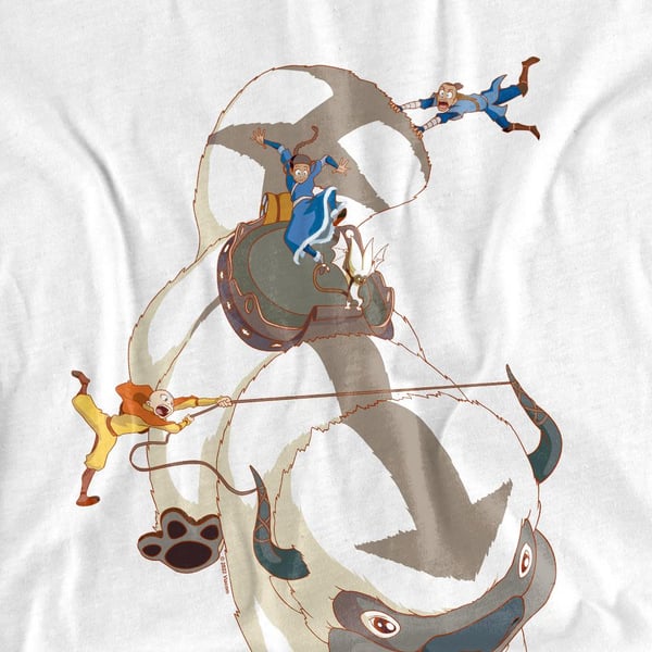 Avatar: The Last Airbender Unisex Adult Hang On Appa T-Shirt